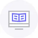 Coding icon with software development and programming technology design